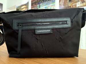 Longchamp Le Pliage Neo Black Nylon Crossbody Messenger Bag